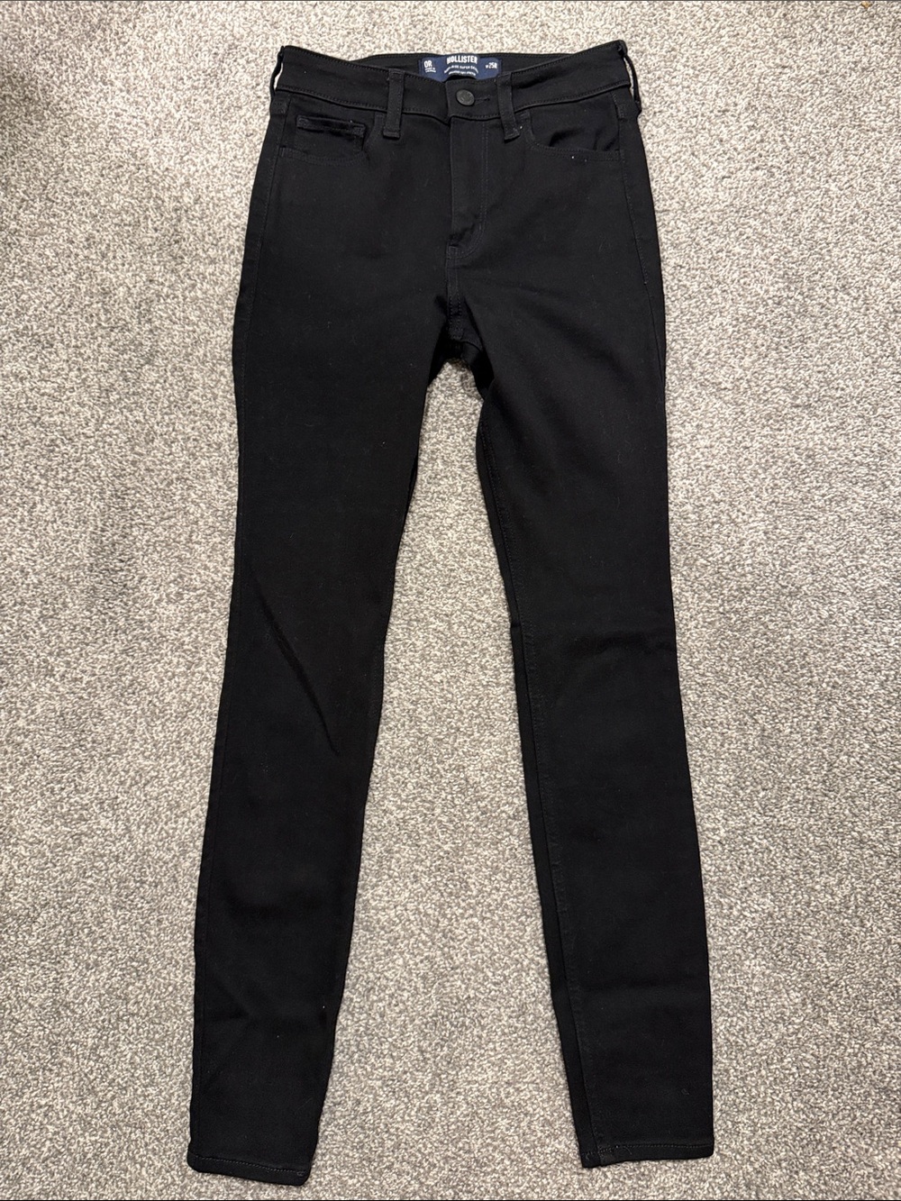 Hollister High Rise Super Skinny Black Jeans